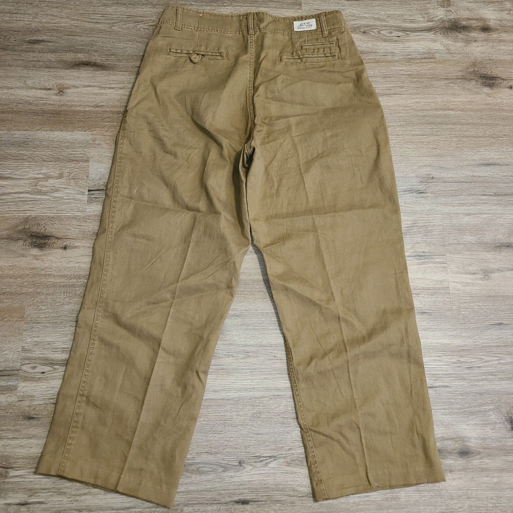 OTB men 32x28 Brown Twill Pants Straight Baggy Skater